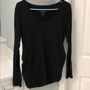 Isabel Maternity by Ingrid & Isabel Tops - Black maternity fitted tee Isabel Maternity by Ingrid & Isabel Tops - Black maternity fitted tee